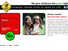 Tablet Screenshot of mynannytrack.com